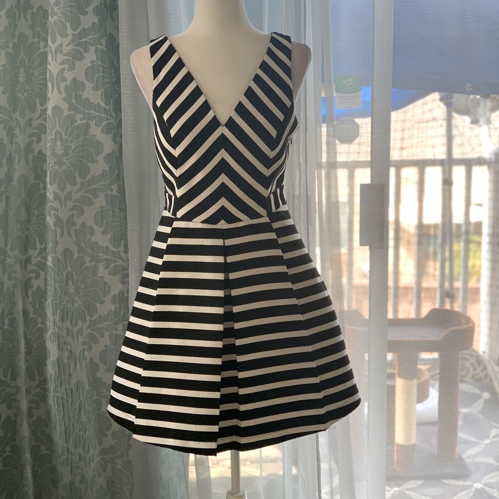 Adeline Rae Elegant striped dress from Nordstrom